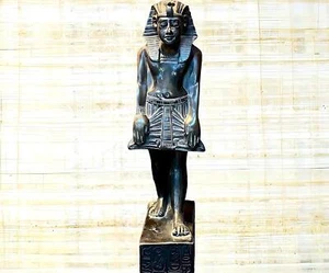 Ancient Egyptian statue of Pharaoh king Ramses II, Large heavy black solid ston - Picture 1 of 10