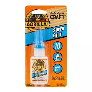 Gorilla Clear Super Glue, 15 Gram Bottle - Picture 1 of 10