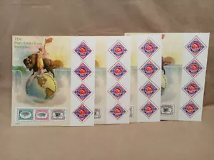 FRANCOBOLLI USPS - NUOVI DI ZECCA 4 FOGLI DI INVERTS PANAMERICANI 3505 (SH173) - Foto 1 di 2