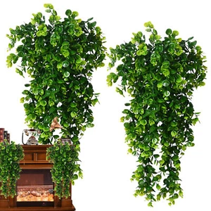 2PCS 80cm Artificial Hanging Faux Greenery For Wall Home Weddings Decor - Picture 1 of 11