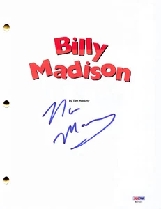 NORM MACDONALD AUTÓGRAFO FIRMADO BILLY MADISON GUIÓN COMPLETO PSA DNA - Imagen 1 de 1