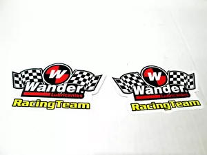 3" X 2" PR WANDER LUBRICANTS RACING TEAM NASCAR MOTORCYCLE VINYL STICKER DECALSS - Picture 1 of 3