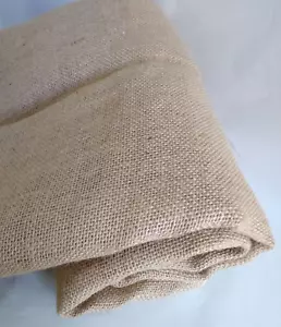 10 oz. BURLAP 37" di larghezza. Pezzo unico 2 iarde + iuta vintage premium 18". - Foto 1 di 2
