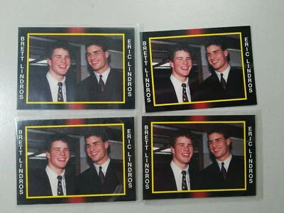 1990s Odd Ball Hockey card - Brett & Eric Lindros - Double Jeopardy, #BC06 - Image 1 of 3