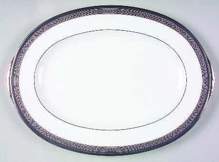 Plato ovalado Noritake Continental Cobalt 14" Foto 1 de 1