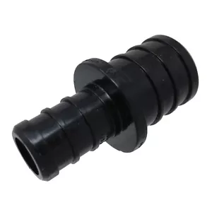 1/2" x 3/4" Poly Alloy PEX Coupling Crimp Cinch Plastic Fitting Lead Free - Picture 1 of 2