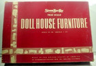 1950s+VINTAGE+WOOD+STROMBECKER+%23881+DOLLHOUSE+FURNITURE+LIVING+ROOM+SET+IN+BOX