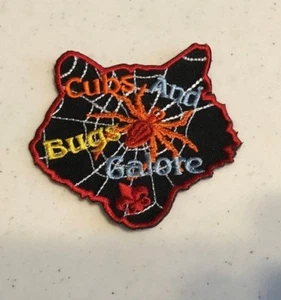 BSA Cub Scout wolf head patch  'cubs and bugs galore'  - Picture 1 of 1