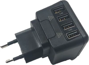 USB Netzteil 4 fach 4.8A - Handy Smartphone Tablet USB-A Schnelladegerät - Bild 1 von 2