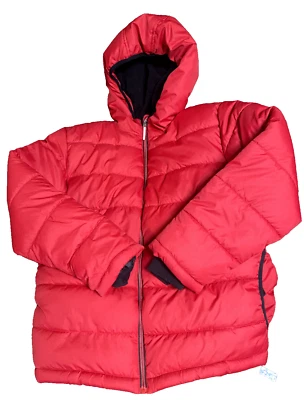 Faded Glory Unisex Size 14/16 Red Winter Lined Puffer  Coat! Excellent! Skiing! - Image 1 of 4