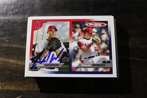 JAKE WOODS  CALIFORNIA ANGELS AUTOGRAPHED CARD - Picture 1 of 1