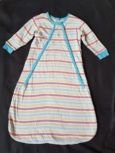 ALANA Schlafsack Frottee-Langarm-Schlafsack Gr.80 gestreift mit Riesenrad-Button - Bild 1 von 5