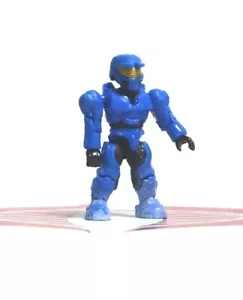 Halo Mega Construx Figura Blu Spartano Visiera Oro - Foto 1 di 1