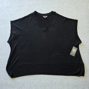 NEW Vince Camuto Top Women's XXL Black Sleeveless Stretch V-Neck Style 91624229 - Picture 1 of 6