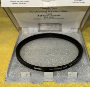 NICE! Tiffen 77mm STREAK 2mm Filter (2mm) w/ ETCHED LINES Camera - Picture 1 of 8