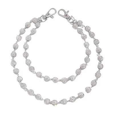 Stylish Punk Bead Chain Belt Accessory for Women and Girls Gothic Rhinestones - image 1 of 4