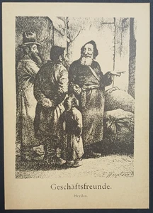 Anti-Semitic Old Postcard - Geschaftsfreunde "Business friends" - Picture 1 of 2