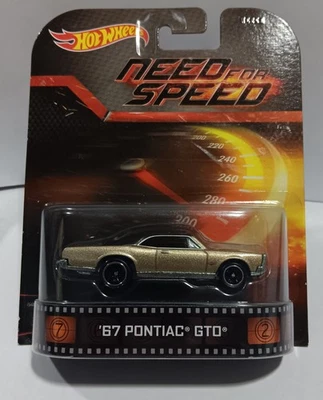 Hot Wheels Premium '67 Pontiac GTO Need For Speed 2014 Entertainment BDT83 - Immagine 1 di 4