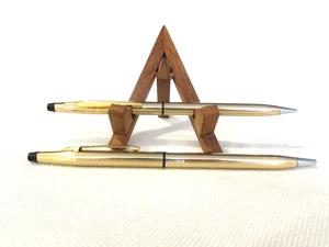Gold Tone Pen & Mechanical Pencil Set in a Cross Box (not original to the set) - Picture 1 of 4