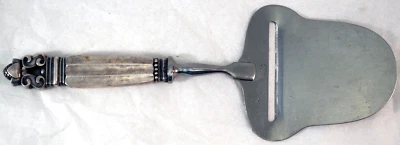 Georg Jensen Plata de Ley PLANO DE QUESO Rebanadora Patrón Bellota Dinamarca Foto 1 de 4