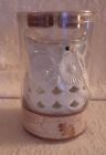 Yankee Candle Tea Light Holder White Owl Autumn Wreath W/4 Candles New