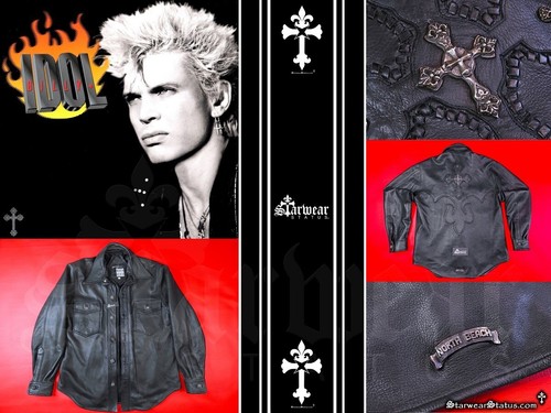 CHROME HEARTS BILLY IDOL Indossata da celebrità Amal Guessous x Michael Hoban Giacca di pelle M L