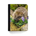 Hedgehog Universal Case For Tab A7 Lite/S8/A8 Pink Flower Cute PU Leather Cover