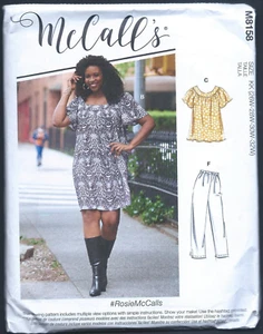 NEW/UNCUT M8158 McCall's Pattern Misses Tops, Dresses, Shorts & Capris  SZ 26-32 - Picture 1 of 2
