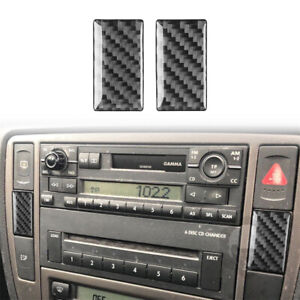 Carbon Fiber Radio Both Side Panel Cover Trim For VW Passat B5 2001-2005