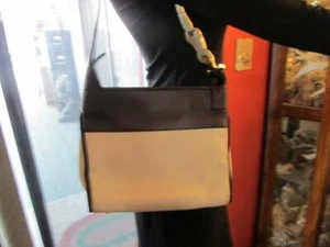 Kieselstein-Cord s Leather-Trimmed Creme Canvas Shoulder Bag - Picture 1 of 12