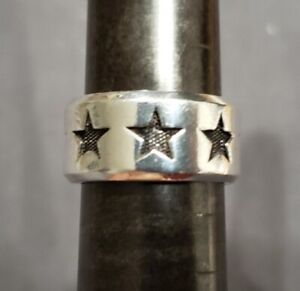 King Baby Sterling Silver 925 Stars Ring Sz 10 RETIRED Night Rider Affliction