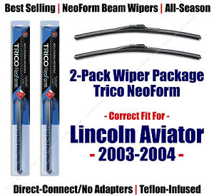 2pk Super-Premium NeoForm Wipers fit 2003-2004 Lincoln Aviator 16220/160