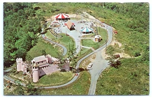 Postal Magic Mountain Blowing Rock NC Parque de atracciones, Sleeping Giant #C15 - Imagen 1 de 2