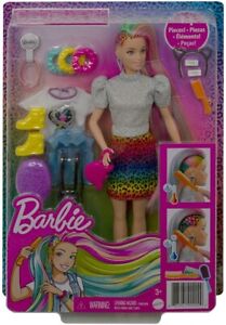 Mattel Barbie ​Bambola Bionda con Capelli Arcobaleno