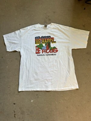 Camiseta De Colección Senor Frogs Talla XXL Blanca Nassau-Bahamas Años 90 Puntada Única Foto 1 de 4