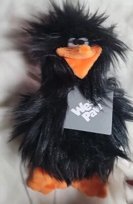 WEST PAW DESIGN West Paw Black Chicken Crow Plush Squeaky Dog Toy