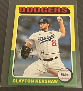 2024 Topps Heritage Mini #386 Clayton Kershaw Los Angeles Dodgers - Picture 1 of 2