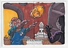 2015 Star Wars Illustrated ESB Panorama Sketch Card C-3PO IG-88 by Dan Curto