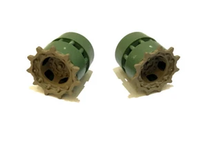 Heng Long 1/24 RC Tank German Leopard,Type 90,M1A2 Abrams Gear Box Wheel 2 Pairs - Picture 1 of 4