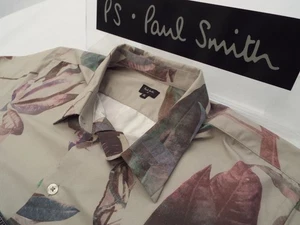 PAUL SMITH Mens Shirt 🌍 Size XL (CHEST 44") 🌎 RRP £95+📮 FLORAL LEAF PRINT - Picture 1 of 9