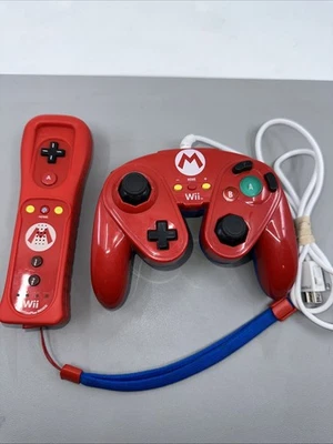 Mando a distancia oficial Nintendo Wii Motion Plus rojo edición Mario + gamepad Foto 1 de 4