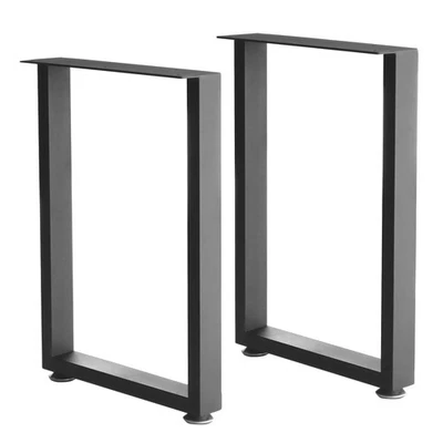 Metal Table Legs Heavy Duty Square Tube Desk Frame Industrial Dining/Coffee/C... - Image 1 of 4