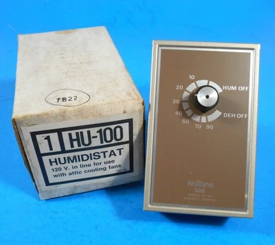 Control de humedad Nutone HU-100 Humidistat NOS Foto 1 de 4