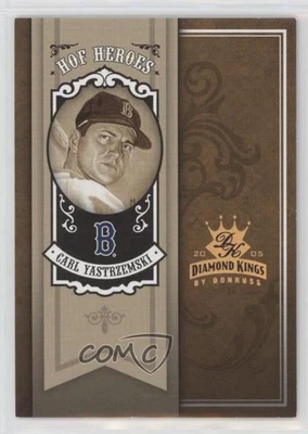 2005 Donruss Diamond Kings HOF Heroes Bronze /100 Carl Yastrzemski #HH-34 HOF - Image 1 of 2