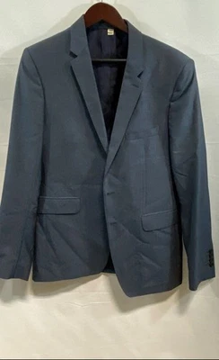 Burberry Men's Blue Wool Formal Blazer Large Size Italy Button-Up - Image 1 of 4