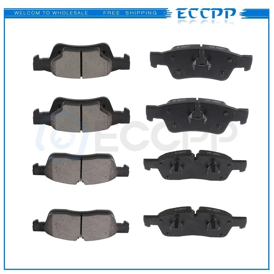 Pastillas de freno delanteras traseras metálicas para Dodge Durango Jeep Grand Cherokee 2011-2018 Foto 1 de 1
