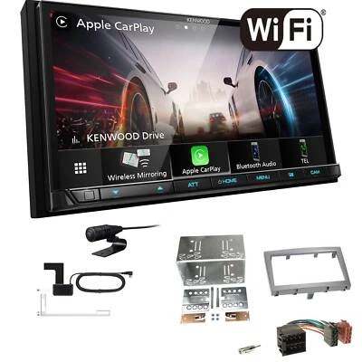 Kenwood Autoradio WiFi CarPlay Android für Porsche Cayman 2005-2009 vulkangrau - Bild 1 von 4