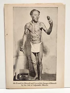 1896 Hananuma Masakichi San Francisco mostra d'arte cartella statua legno giapponese C3 - Foto 1 di 4