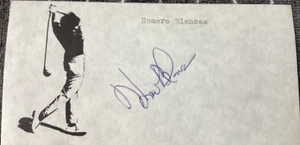 HOMERO BLANCAS Personally Autographed Signed PGA GOLF Card FreeShip - Picture 1 of 2