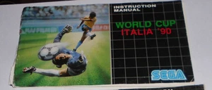 Instrucciones originales del juego SEGA Mega Drive World Cup Italia 90  - Imagen 1 de 1